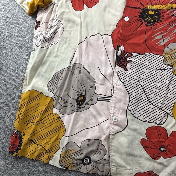 Dark Seas Division Shirt Adult Medium Button Up Short Sleeve Graphic Casual Mens - Picture 7 of 14
